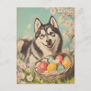 Malamute Easter Briefkaart