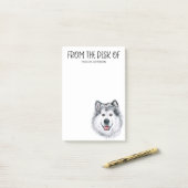 Malamute liefhebber post-it® notes (Op bureau)