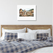Malamute Moeder Versie 2 Canvas Afdruk (Insitu (Slaapkamer))