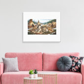 Malamute Moeder Versie 2 Canvas Afdruk (Insitu (Woonkamer))