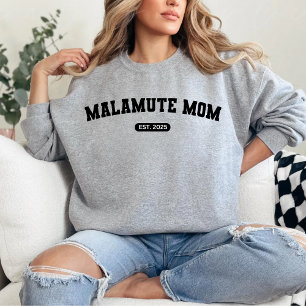 MALAMUTE MOM Dog Mum Custom Geboortejaar Trui