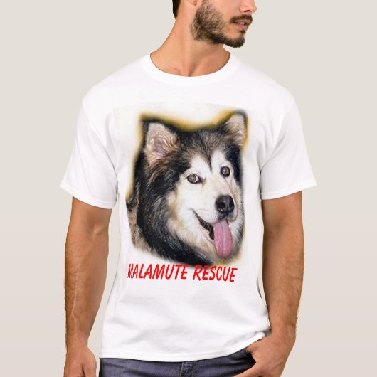 MALAMUTE RESCUE T shirt (Voorkant)