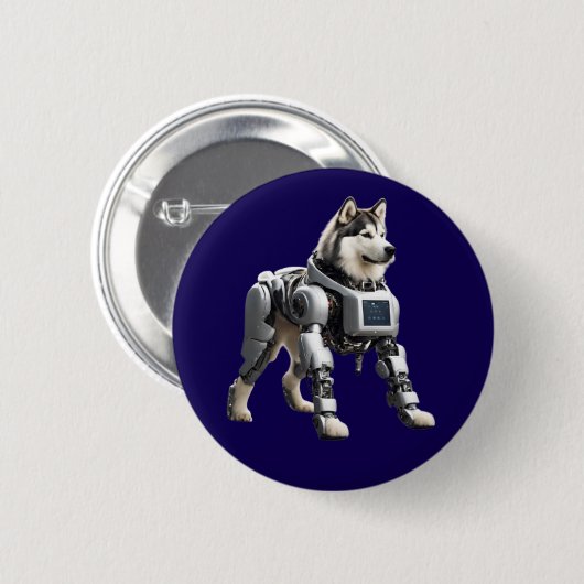 Malamute Robot Button (Voorkant /achterkant)