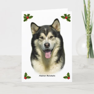 Malamute van Alaska 8T070D-03 Feestdagen Kaart