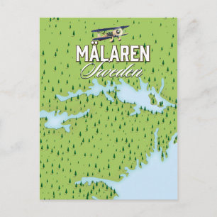 Mälaren Zweden Briefkaart
