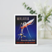 Malaria doodt briefkaart (Staand voorkant)