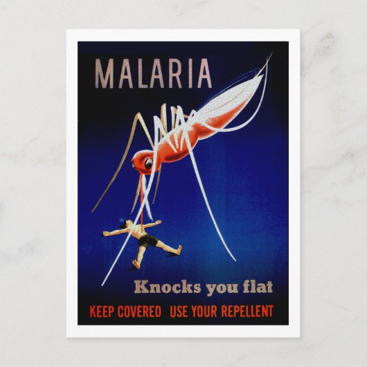 Malaria doodt briefkaart (Voorkant)