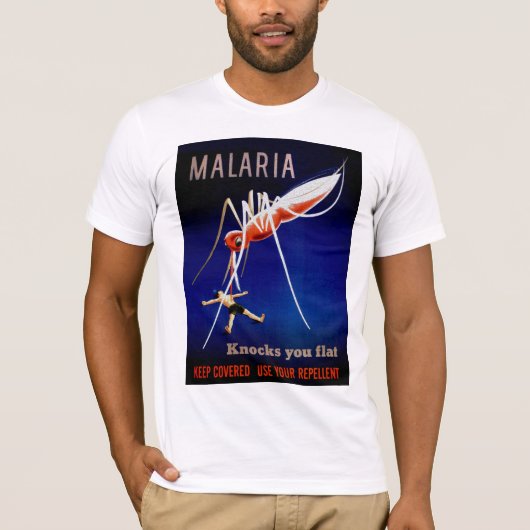 Malaria doodt t-shirt (Voorkant)