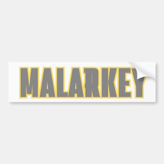 Malarkey Bumpersticker (Voorkant)