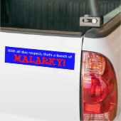 "Malarky!" Bumpersticker (Op Truck)