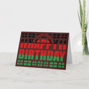 Malawi Flag Birthday Card Kaart