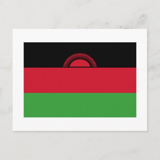 Malawi Flag Briefkaart (Voorkant)