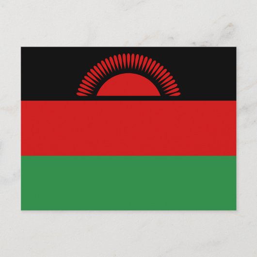 Malawi Flag Briefkaart (Voorkant)