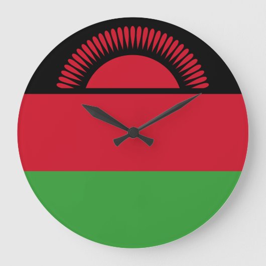 Malawi Flag Grote Klok (Voorkant)