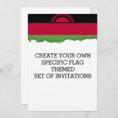 Malawi Flag Kaart (Voorkant / Achterkant)