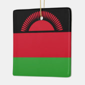Malawi Flag Keramisch Ornament (Links)