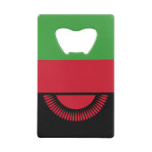 Malawi Flag Kredietkaart Flessenopener (Achterkant)