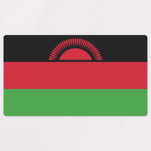 Malawi Flag Labels (Design 1)