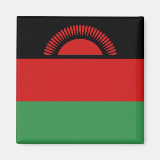 Malawi Flag Magnet Magneet (Voorkant)