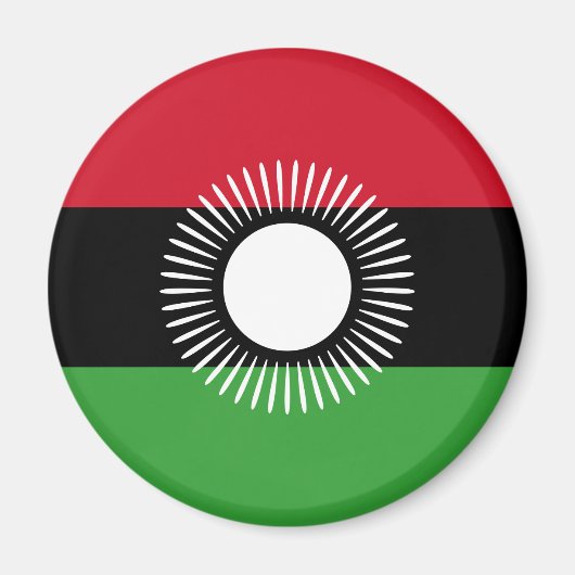 Malawi Flag Magnet Magneet (Voorkant)