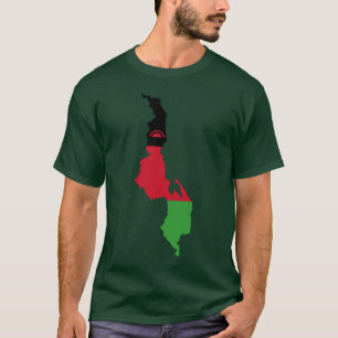 Malawi Flag Map T-shirt