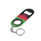 Malawi Flag Mini Flessenopener (Achterkant Gekanteld)