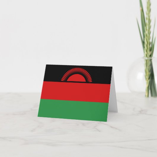 Malawi Flag Notecard Kaart (Voorkant)