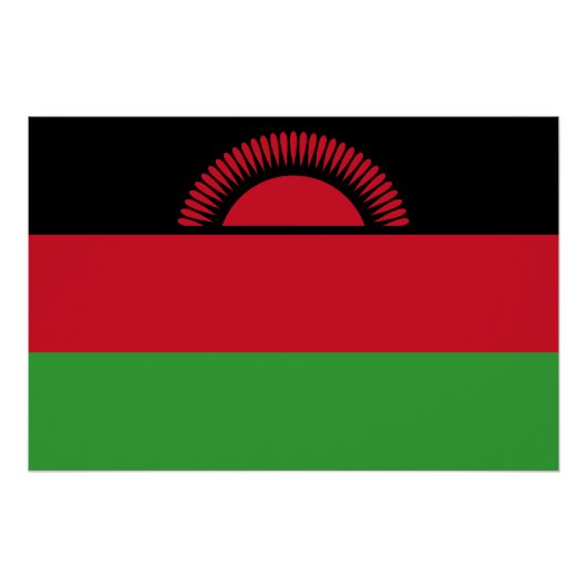 Malawi Flag Perfect Poster (Voorkant)