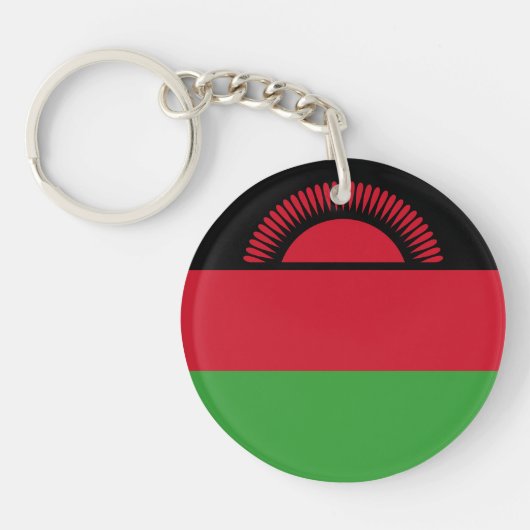 Malawi Flag Sleutelhanger (Voorkant)