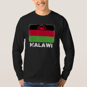 Malawi Flag Support Malawian Mensen Vrouwen Mannen T-shirt