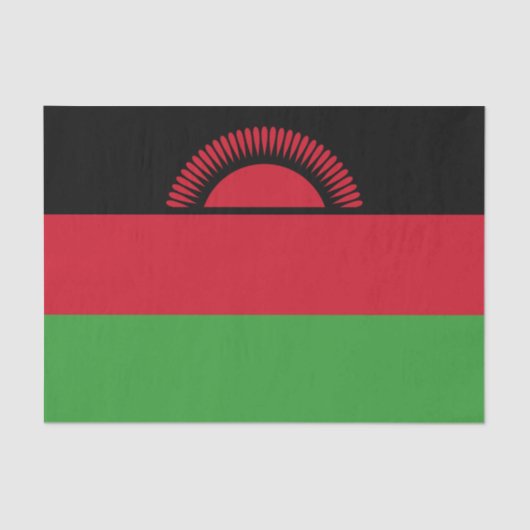 Malawi Flag Tissuepapier (Voorkant)