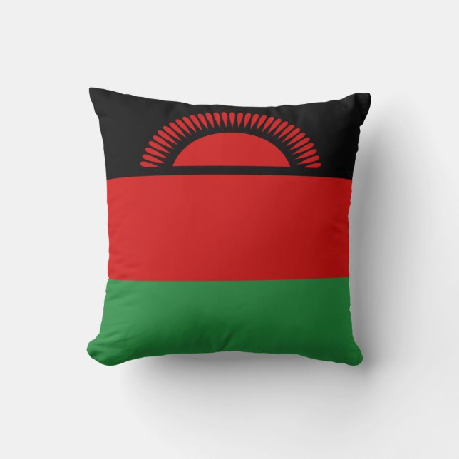 Malawi Flag x Flag Pillow Kussen (Voorkant)