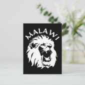 Malawi Lion Briefkaart (Staand voorkant)