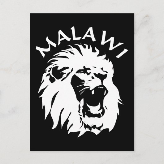Malawi Lion Briefkaart (Voorkant)