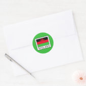 Malawi Ronde Sticker (Envelop)