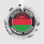 Malawi Round Emblem Ornament (achterkant)