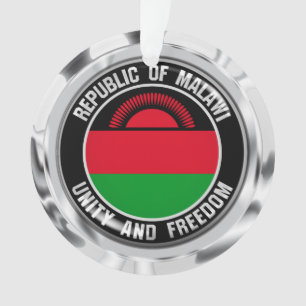 Malawi Round Emblem Ornament
