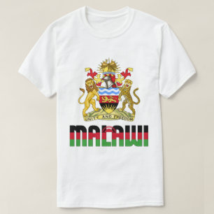 Malawi vlag en wapenschild t-shirt