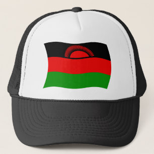 Malawi Vlag Hoed Trucker Pet
