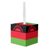 Malawi vlag kubus ornament (Achter hoekig)