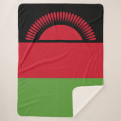 Malawi vlag sherpa deken (Voorkant)