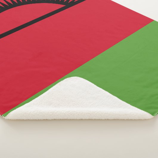 Malawi vlag sherpa deken (3/4)