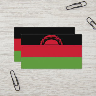 Malawi vlag visitekaartje