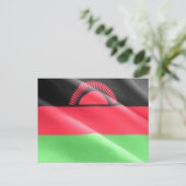 Malawi - Waving Flag - Briefkaart (Staand voorkant)