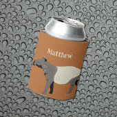 Malayan or Asian Tapir Illustration Personalized Blikjeskoeler