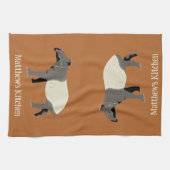 Malayan Tapir Custom Cinnamon Orange Theedoek (Horizontaal)