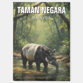 Malaysia Taman Negara Malayan Tapir Magneet