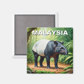 Malaysia Tapir Magneet (Voorkant / Achterkant)