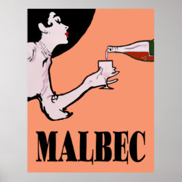 Malbec Wine  Lady Posters