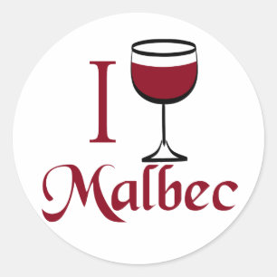 Malbec Wine Lover Gifts Ronde Sticker